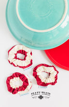Load image into Gallery viewer, CANDY CANE SCRUNCHIE ** RED AND WHITE