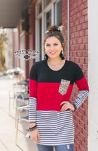 Load image into Gallery viewer, RED COFFEE DATE LONGSLEEVE TOP